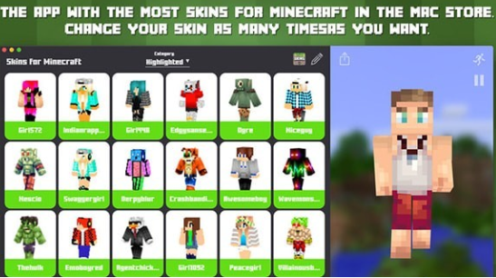 我的世界皮肤制作器Mac截图