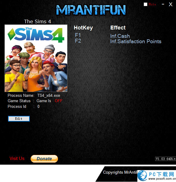 模拟人生4修改器截图