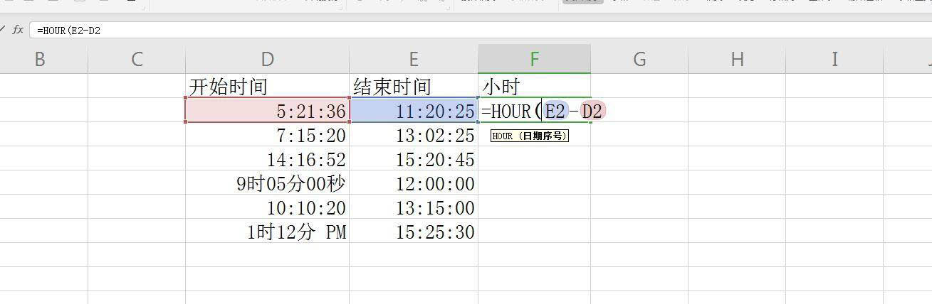 excel怎么计算时间差excel表格计算两个时间相差几小时的技巧