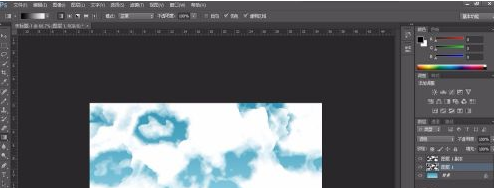 Adobe Photoshop CS6制作蓝天白云