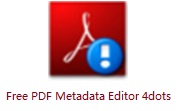 Free PDF Metadata Editor 4dots段首LOGO