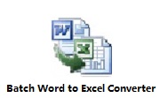 Batch Word to Excel Converter段首LOGO