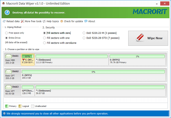 Macrorit Data Wiper 6.9 for windows instal
