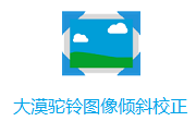 大漠驼铃图像倾斜校正段首LOGO