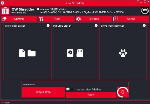 OW Shredder截图