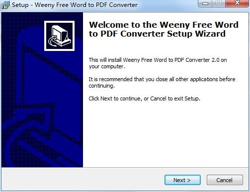 Weeny Free Word to PDF Converter截图