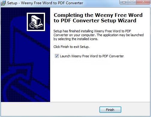 Weeny Free Word to PDF Converter截图