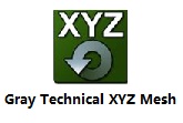 Gray Technical XYZ Mesh段首LOGO