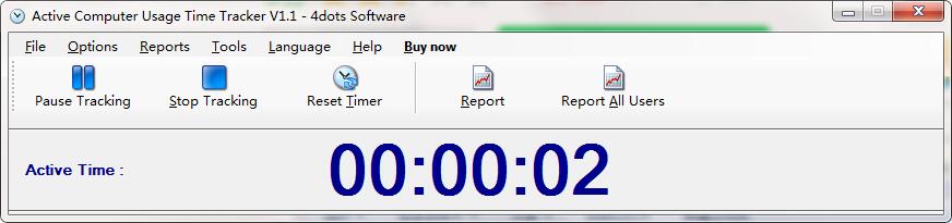 Active Computer Usage Time Tracker截图