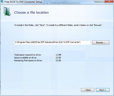 Free XLSX to PDF Converter截图