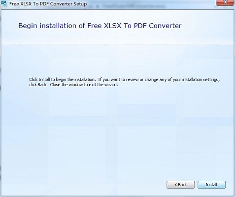 Free XLSX to PDF Converter截图
