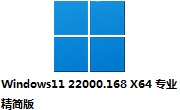Windows11 22000.168 X64 专业精简版段首LOGO