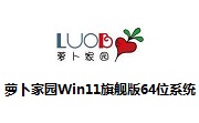 萝卜家园Win11旗舰版64位系统段首LOGO