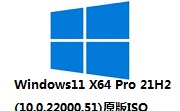 Windows11 X64 Pro 21H2(10.0.22000.51)原版ISO段首LOGO