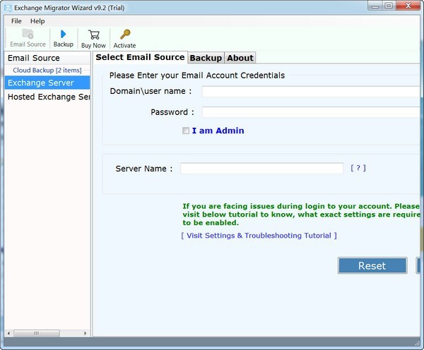 Exchange Migration Wizard截图