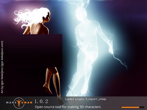 MakeHuman截图