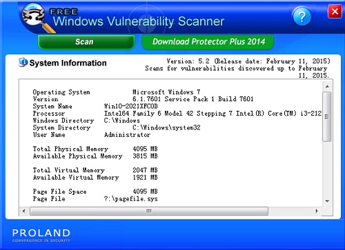 Free Windows Vulnerability Scanner截图0