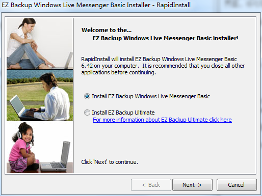 EZ Backup Windows Live Messenger Pro截图
