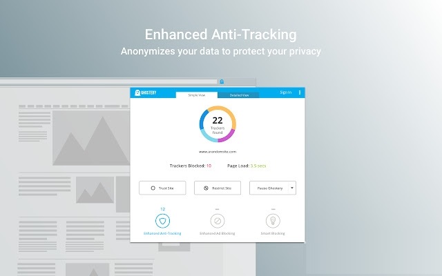 Ghostery隐私广告拦截工具截图