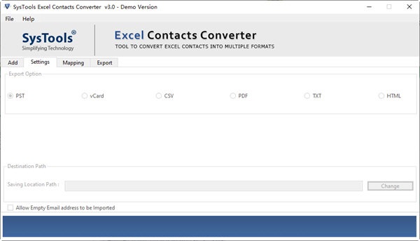 SysTools Excel Contacts Converter