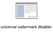 universal watermark disabler段首LOGO