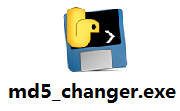 md5_changer.exe段首LOGO