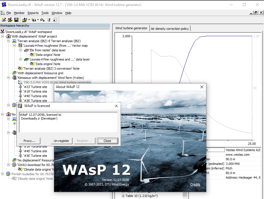 WAsP风能评估软件截图