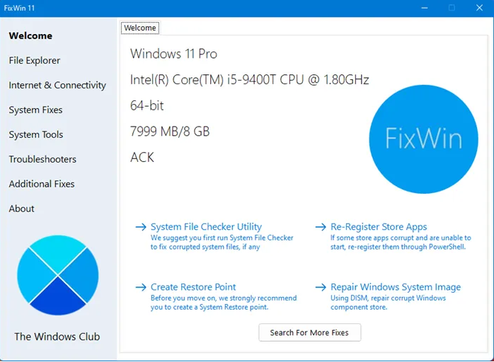 FixWin11截图0