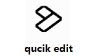 qucik edit段首LOGO