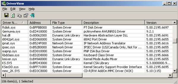 DriverView截图