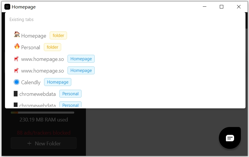 Homepage(高效浏览器)截图