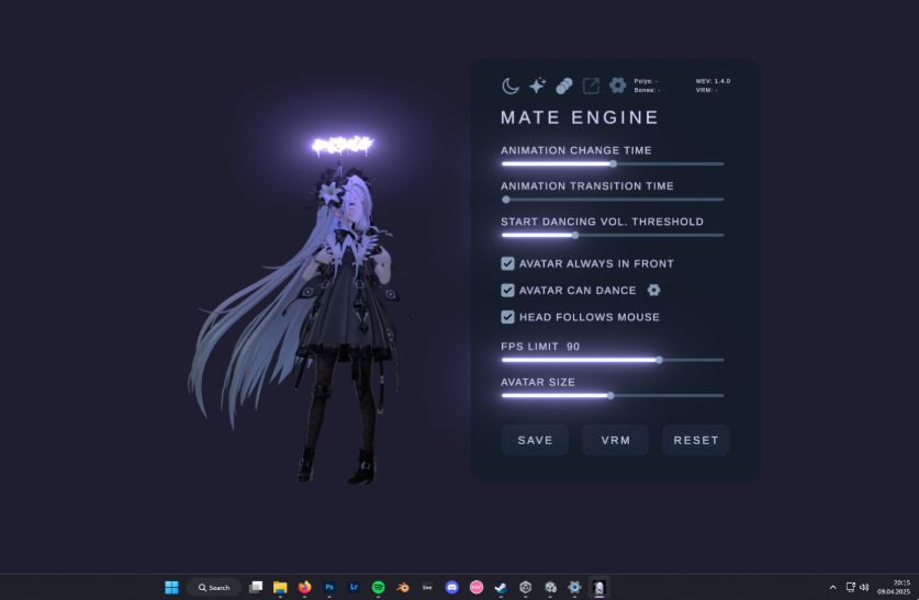 MateEngine(桌面虚拟伴侣)截图