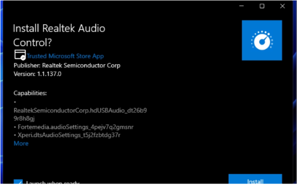 Realtek audio control截图