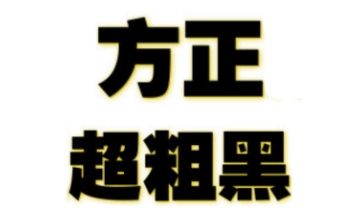 方正超粗黑段首LOGO