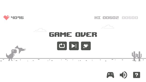 Chrome小恐龙游戏：DinoChrome截图