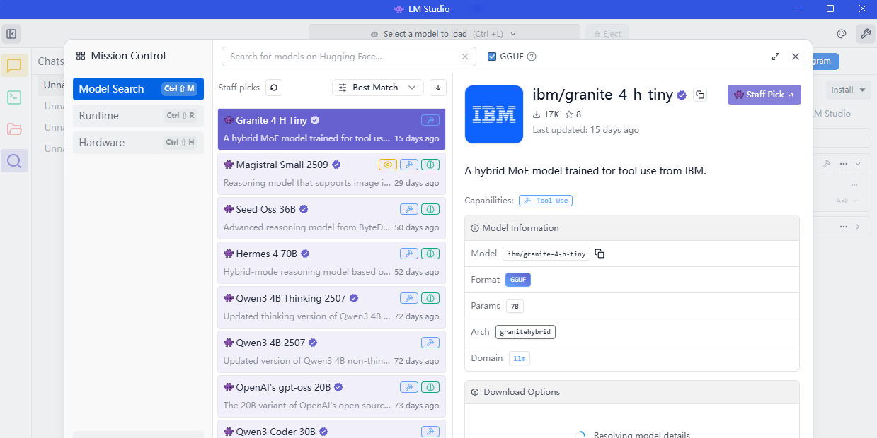 LM Studio截图