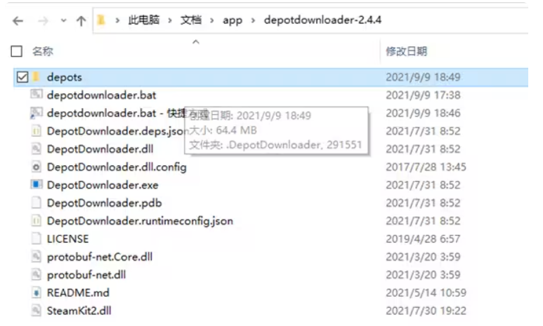 DepotDownloader截图