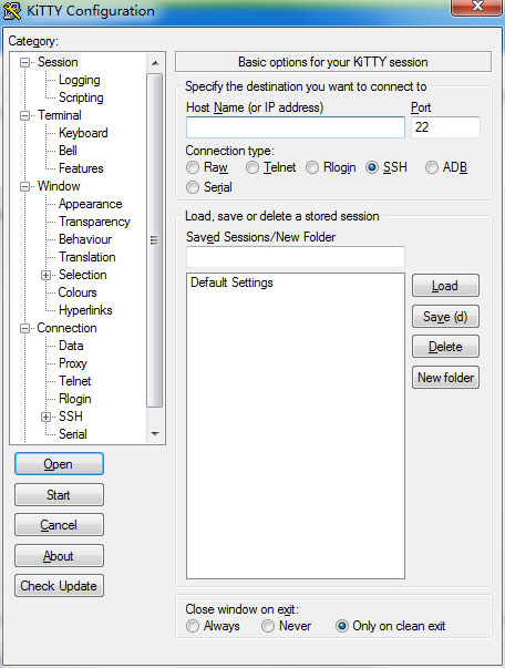 KiTTY Configuration截图