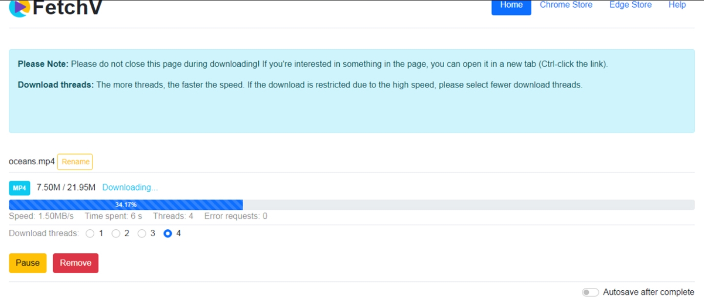 FetchV(视频下载器)截图