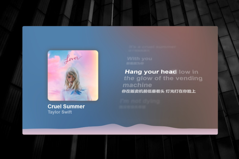 BetterLyrics(歌词显示软件)截图