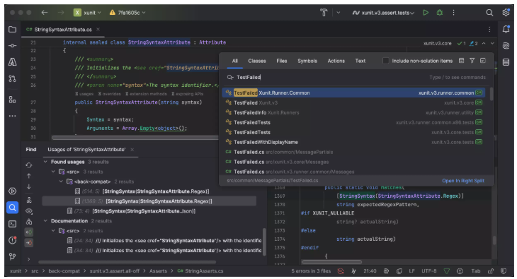 JetBrains Rider2025截图