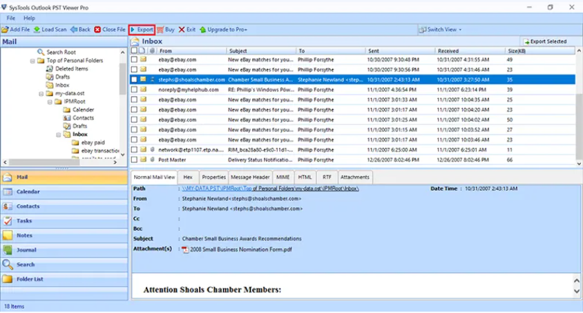 SysTools PST Viewer Pro2025截图
