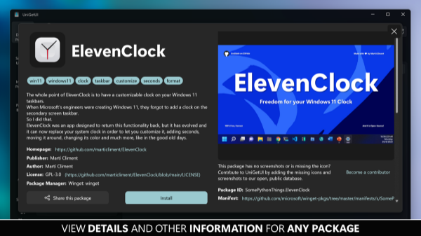 UniGetUI(开源软件包管理器)