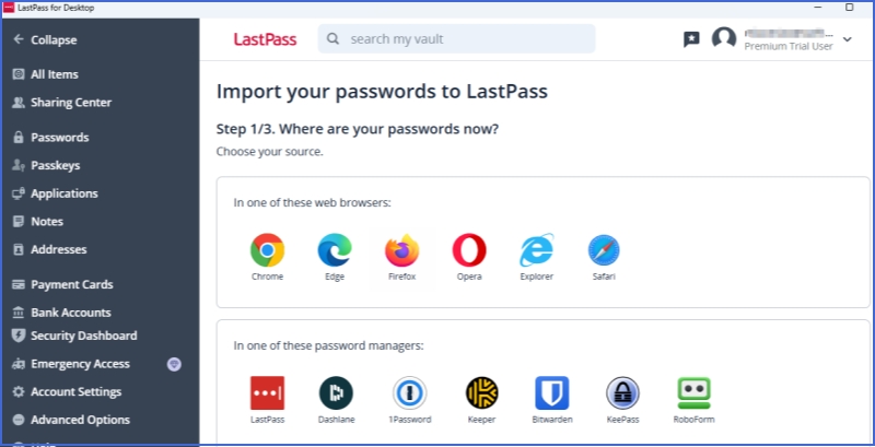 LastPass(密码管理插件)截图