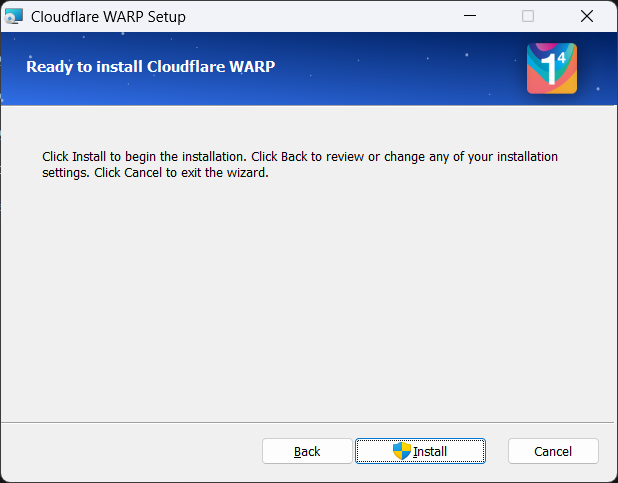 Cloudflare WARP截图