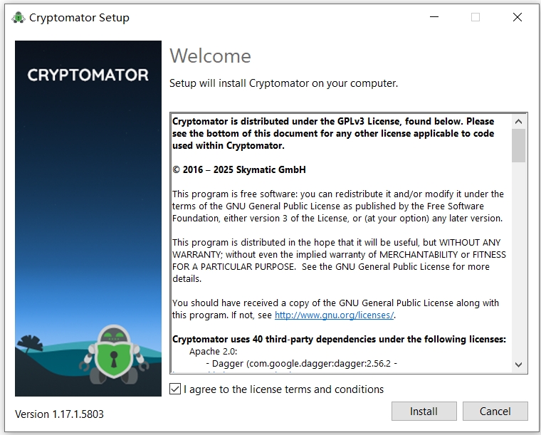 Cryptomator截图