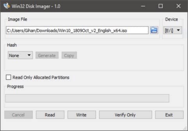Win32DiskImager截图