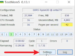 TM5(TestMem5)截图