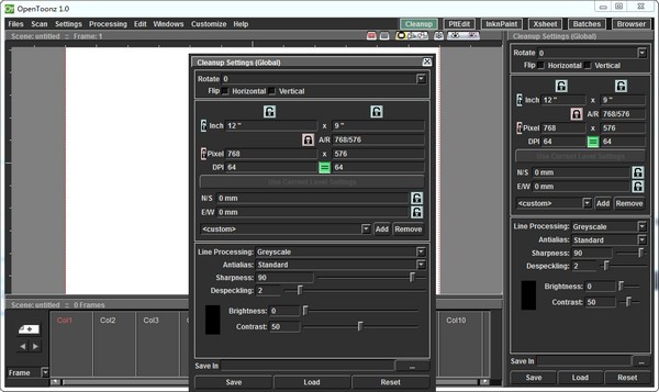 OpenToonz截图