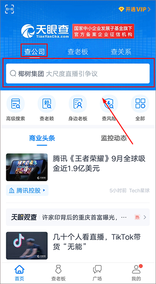 天眼查截图
